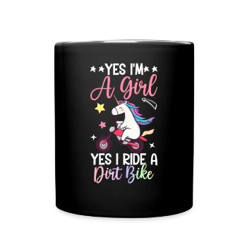 Dirt Biker - Full Colour Mug - black - Front