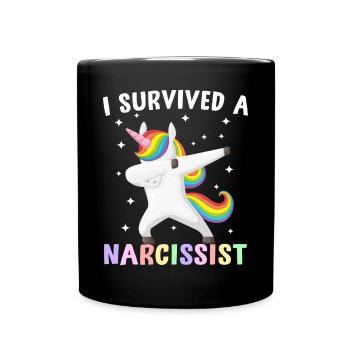 Lustige Scheidung Feminist - Tasse einfarbig - Schwarz - Vorne