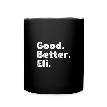 Good better Eli - Tasse einfarbig - Schwarz - Vorne