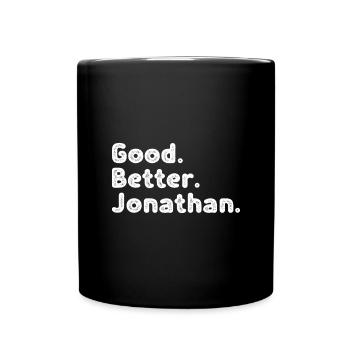 Good better Jonathan - Tasse einfarbig - Schwarz - Vorne