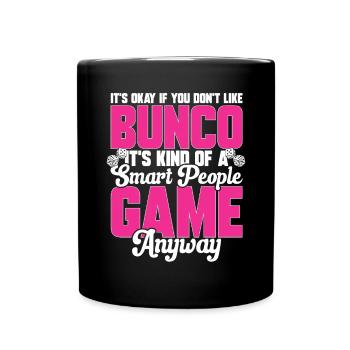 Jeu de dés Bunco - Mug uni - noir - Devant