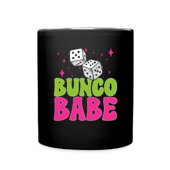 Jeu de dés Bunco - Mug uni - noir - Devant