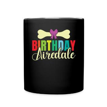 Airedale Terrier Gifts - Tasse einfarbig - Schwarz - Vorne