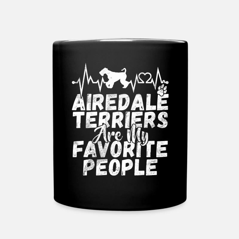 Airedale Terrier Gifts - Tasse einfarbig - Schwarz