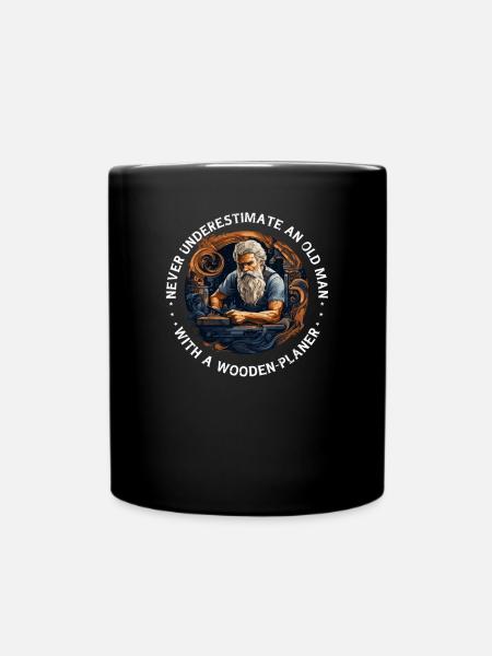 Handwerker Zimmermann-Holzarbeit Zimmerer - Tasse einfarbig - Schwarz