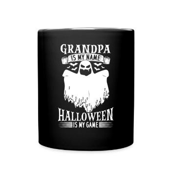 Grand-père est mon nom Halloween est mon jeu - Grand-père - Mug uni - noir - Devant