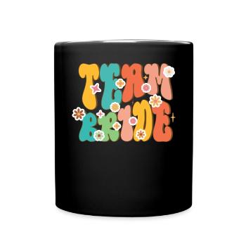 Demoiselle d’honneur fille groovy bachelorette - Mug uni - noir - Devant