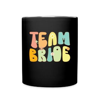 Demoiselle d’honneur fille groovy bachelorette - Mug uni - noir - Devant