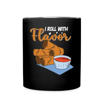 Philippines Lumpia Lovers Filipino Food - Full Colour Mug - black - Front