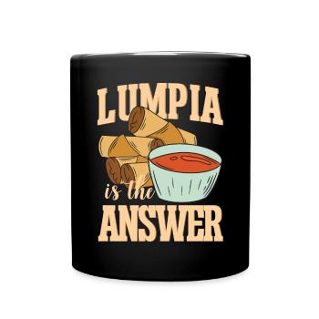 Philippines Lumpia Lovers Filipino Food - Full Colour Mug - black - Front