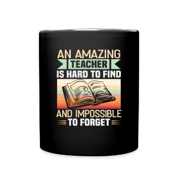 Bester Lehrer Rente Geschenkidee Schüler - Tasse einfarbig - Schwarz - Vorne