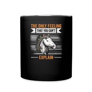 Equitation et design équestre pour les amoureux des chevaux - Mug uni - noir - Devant