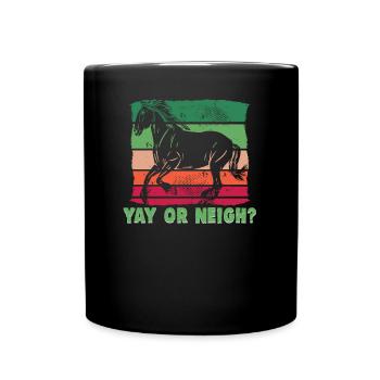Equitation et design équestre pour les amoureux des chevaux - Mug uni - noir - Devant