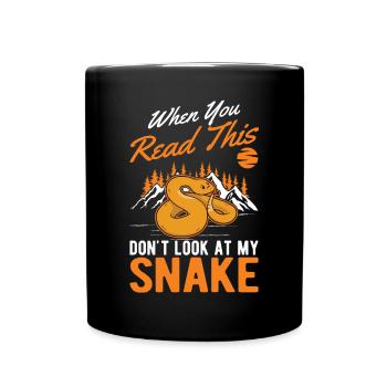 Snake Owner Corn Snake Snake - Full Colour Mug - black - Front