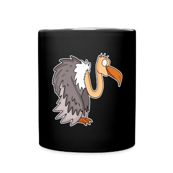Vautour - Mug uni - noir - Devant