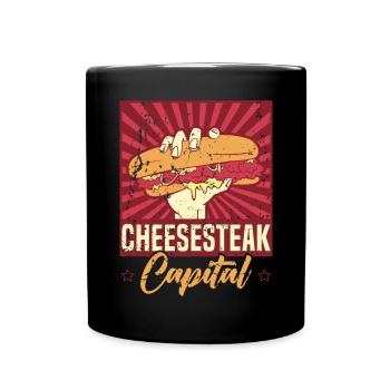 Philadelphia City, Pennsylvania, Vereinigte Staaten - Tasse einfarbig - Schwarz - Vorne
