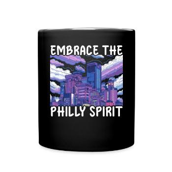 Philadelphia City, Pennsylvania, Vereinigte Staaten - Tasse einfarbig - Schwarz - Vorne
