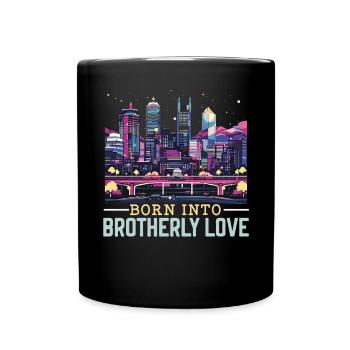Philadelphia City, Pennsylvania, Vereinigte Staaten - Tasse einfarbig - Schwarz - Vorne