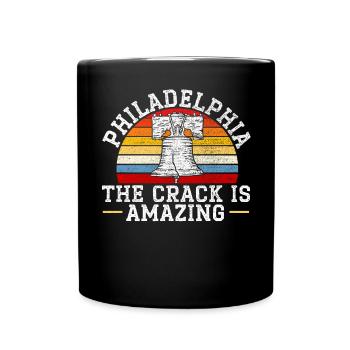 Philadelphia City, Pennsylvania, Vereinigte Staaten - Tasse einfarbig - Schwarz - Vorne