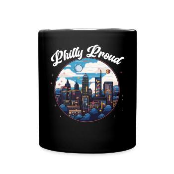 Philadelphia City, Pennsylvania, Vereinigte Staaten - Tasse einfarbig - Schwarz - Vorne
