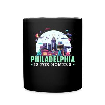 Philadelphia City Pennsylvania USA United States - Full Colour Mug - black - Front