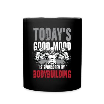Today's Good Mood Bodybuilding - Tasse einfarbig - Schwarz - Vorne