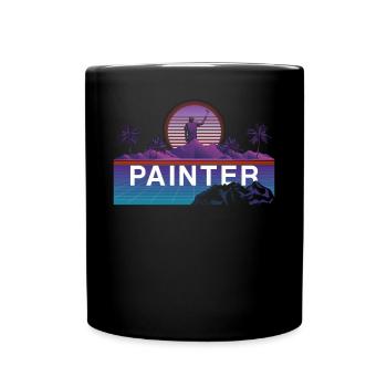 House Painter Decorator Retro 80s - Full Colour Mug - black - Front