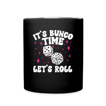 Jeu de dés Bunco - Mug uni - noir - Devant