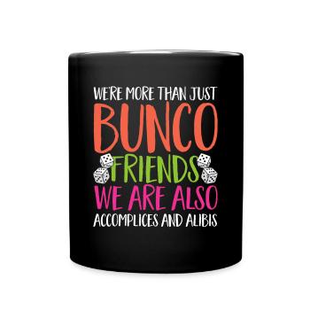 Jeu de dés Bunco - Mug uni - noir - Devant