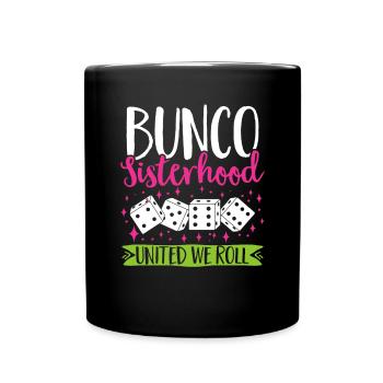 Jeu de dés Bunco - Mug uni - noir - Devant