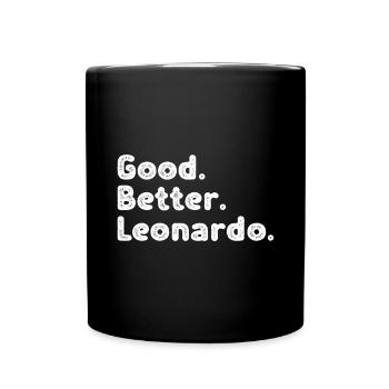 Bon meilleur Leonardo - Mug uni - noir - Devant