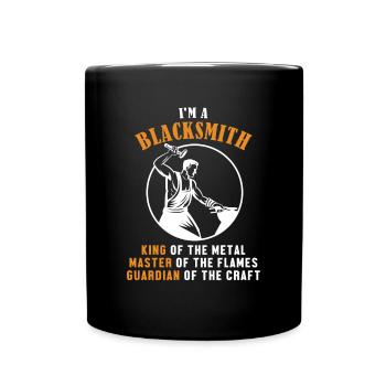 Blacksmith King Master Guardian Kunstschmied - Full Colour Mug - black - Front