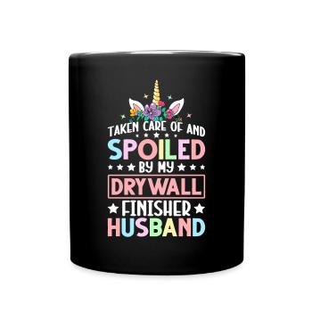 Drywall Builder Drywall Construction Machine - Full Colour Mug - black - Front
