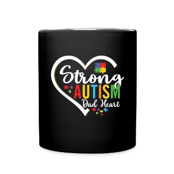 Autismusbewusstsein Unterstützen Autistische - Tasse einfarbig - Schwarz - Vorne
