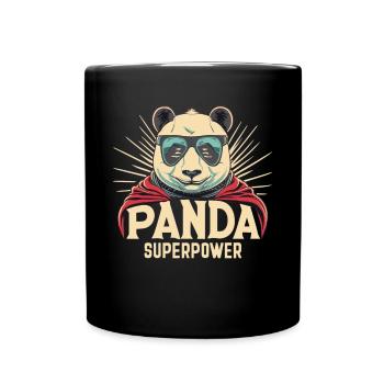 Superpower Panda - Full Colour Mug - black - Front