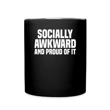 Misanthrope Antisocial Introvert - Full Colour Mug - black - Front