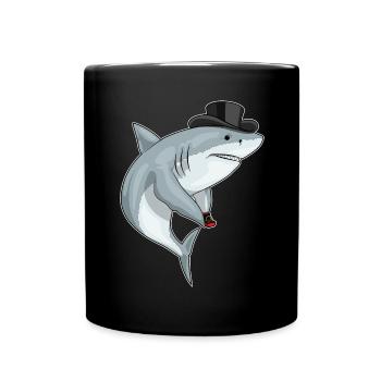 Hai Bräutigam Ehering Hochzeit - Tasse einfarbig - Schwarz - Vorne