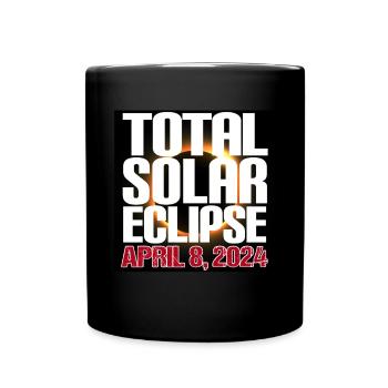 Totale Sonnenfinsternis Usa 8. April 2024 - Tasse einfarbig - Schwarz - Vorne