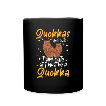 I'm a Quokka Marsupial Australia - Full Colour Mug - black - Front