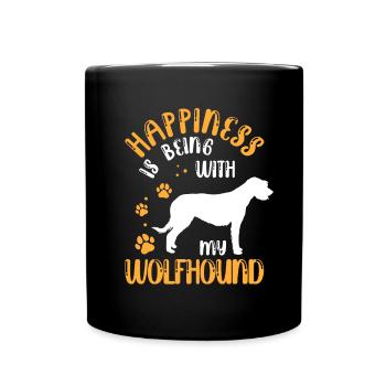 Le lévrier irlandais rend le lévrier heureux - Mug uni - noir - Devant