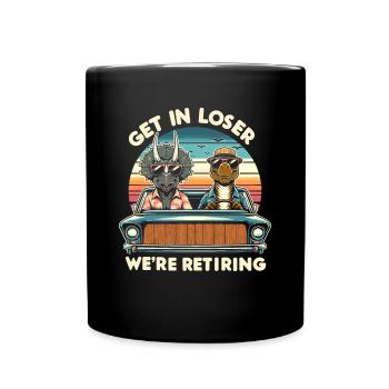 Retraités Retraités Seniors retraités - Mug uni - noir - Devant