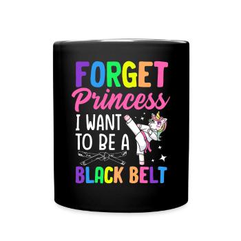 Jiu Jitsu Mädchen BJJ - Tasse einfarbig - Schwarz - Vorne