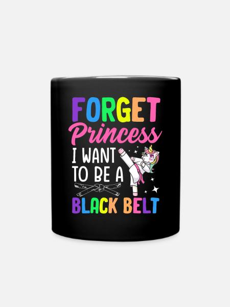 Jiu Jitsu Mädchen BJJ - Tasse einfarbig - Schwarz
