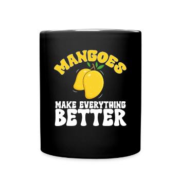 Mango Fruit Mango - Full Colour Mug - black - Front