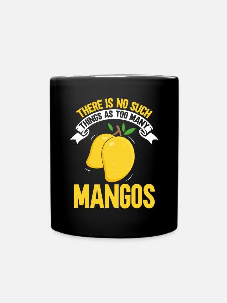 Mango Fruit Mango - Full Colour Mug - black