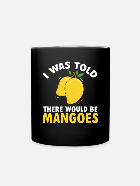 Mango Frucht Mango - Tasse einfarbig - Schwarz