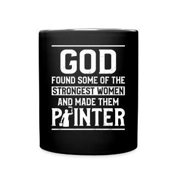 Peintre en bâtiment Décorateur Femme - Mug uni - noir - Devant
