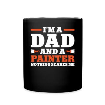 House Painter Decorator Dad I'm A - Full Colour Mug - black - Front
