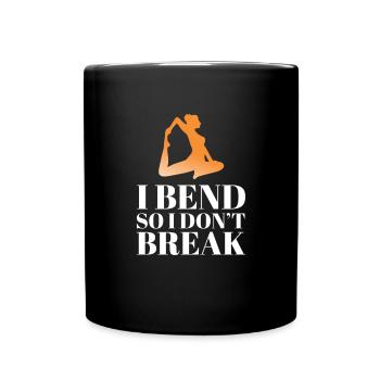Méditation méditer Zen Yoga cadeau - Mug uni - noir - Devant