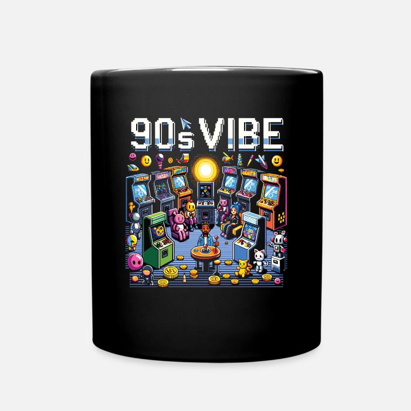 90 S Vibe 90er 90er Jahre 90er Party 90er Mode - Tasse einfarbig - Schwarz